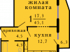 Схема квартиры в проекте "Акварель"- #291125466