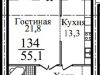 Схема квартиры в проекте "Берег"- #1910031481