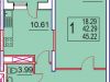 Схема квартиры в проекте "Центральный"- #1728587897