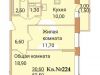 Схема квартиры в проекте "Дом у реки"- #1054614573