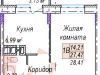 Схема квартиры в проекте "Дружный"- #359868200