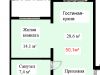 Схема квартиры в проекте "Красивый"- #981086701