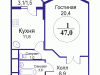 Схема квартиры в проекте "Красногорская Ривьера"- #881352940