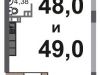 Схема квартиры в проекте "Престиж"- #1541325595