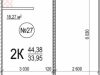 Схема квартиры в проекте "Рублевский"- #1275409384