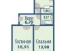 Схема квартиры в проекте "Солнечная долина"- #518091755