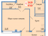 Схема квартиры в проекте "Сосновый парк"- #1215103262