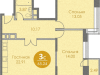 Схема квартиры в проекте "Спортивный квартал"- #242566696