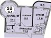 Схема квартиры в проекте "Стрелецкий"- #1387781769