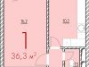 Схема квартиры в проекте "в поселке Гжельского Кирпичного Завода"- #105399914