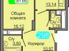 Схема квартиры в проекте "Весенний"- #1522972956