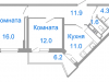 Схема квартиры в проекте "Весна"- #1626967977
