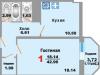 Схема квартиры в проекте "Зеленая Москва"- #574467292